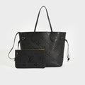 Neverfull MM Tote Bag in Black Monogram Empreinte