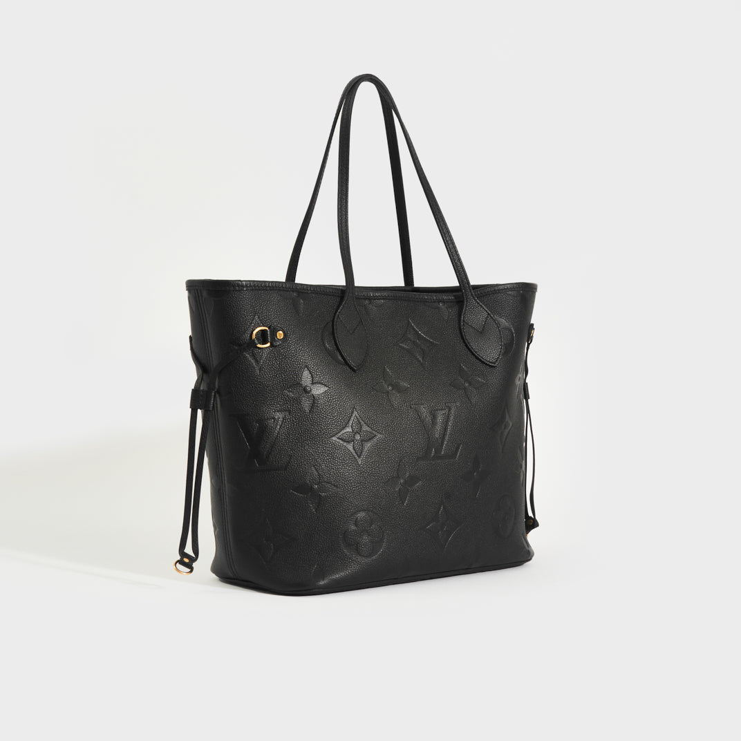 Neverfull MM Tote Bag in Black Monogram Empreinte