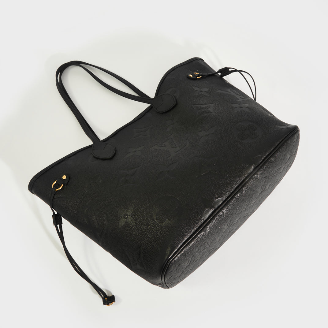 Neverfull MM Tote Bag in Black Monogram Empreinte