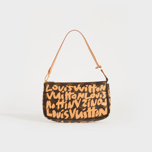 PVC - Hand - Saint - Bag - Louis - Leather - brown print monogram