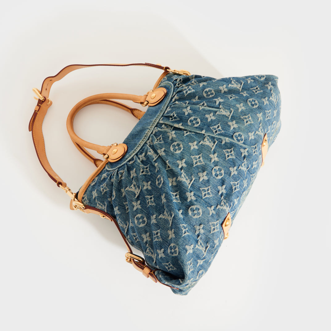 Louis Vuitton Blue Monogram Denim Neo Cabby MM Bag Louis Vuitton