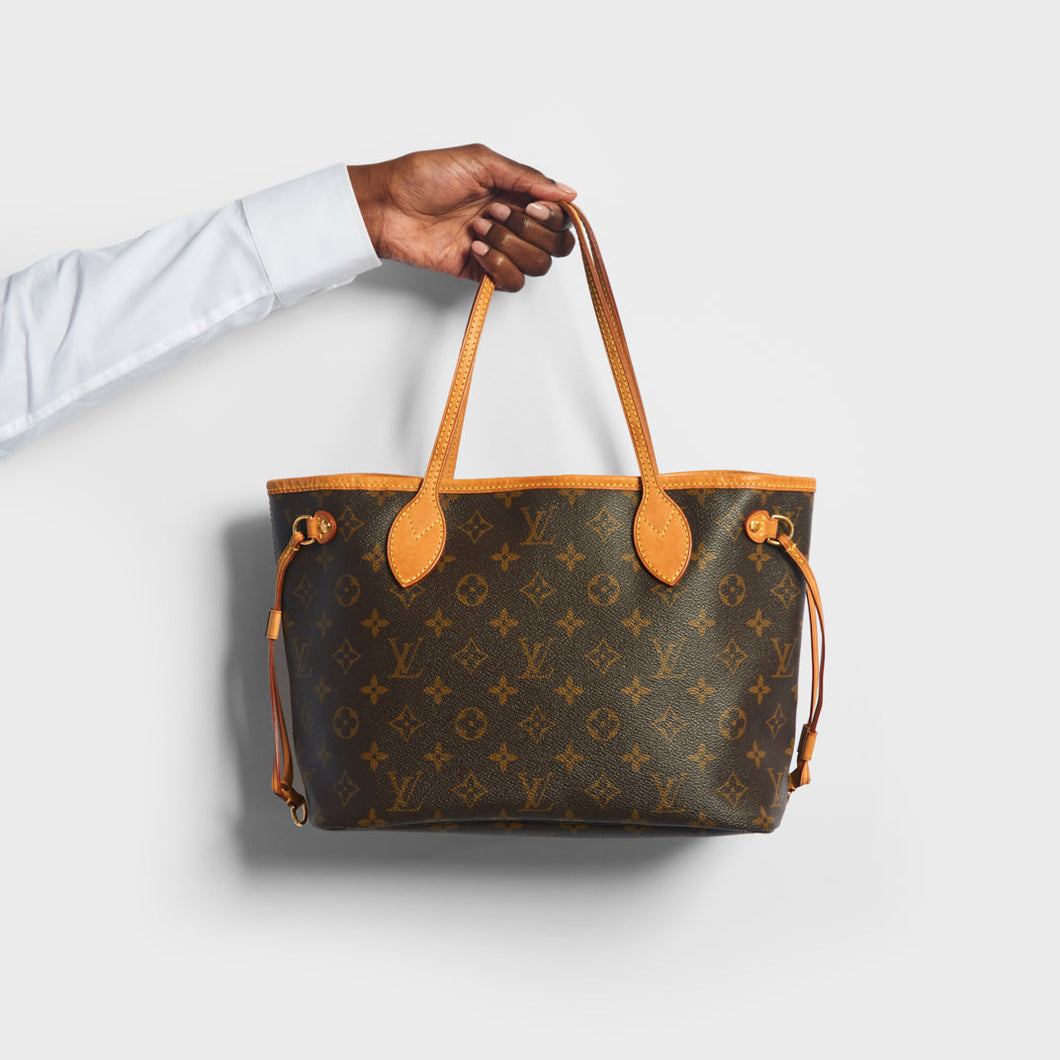 LOUIS VUITTON Monogram Neverfull PM Tote in Brown 2007 [ReSale]