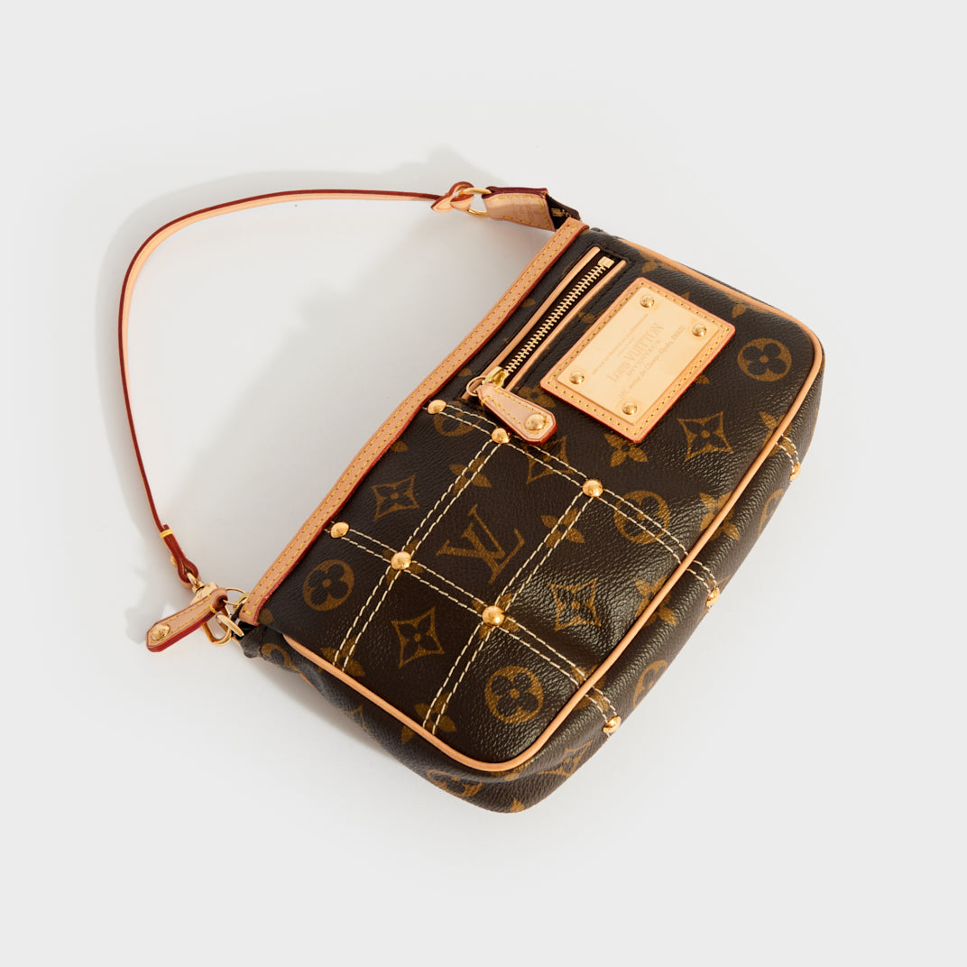 Louis Vuitton Monogram Riveting Pochette Accessoires - Brown Mini