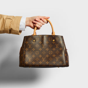 Louis Vuitton Montaigne Handbag Monogram Canvas BB Brown 21971845