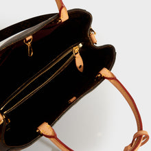 Load image into Gallery viewer, Interior of the LOUIS VUITTON Montaigne MM Tote in Monogram Canvas