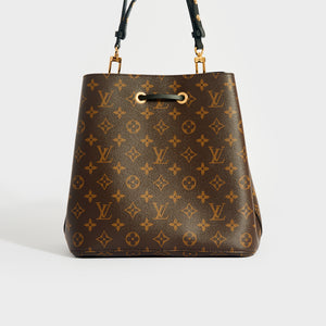 LOUIS VUITTON NéoNoé Bucket Bag in Monogram Canvas with Black Leather