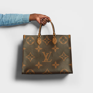 LOUIS VUITTON OnTheGo GM Tote Bag in Brown