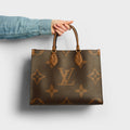 OnTheGo MM Tote Bag in Brown