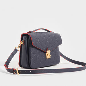 Louis Vuitton Brown Monogram Empreinte Leather Key Pouch Pochette