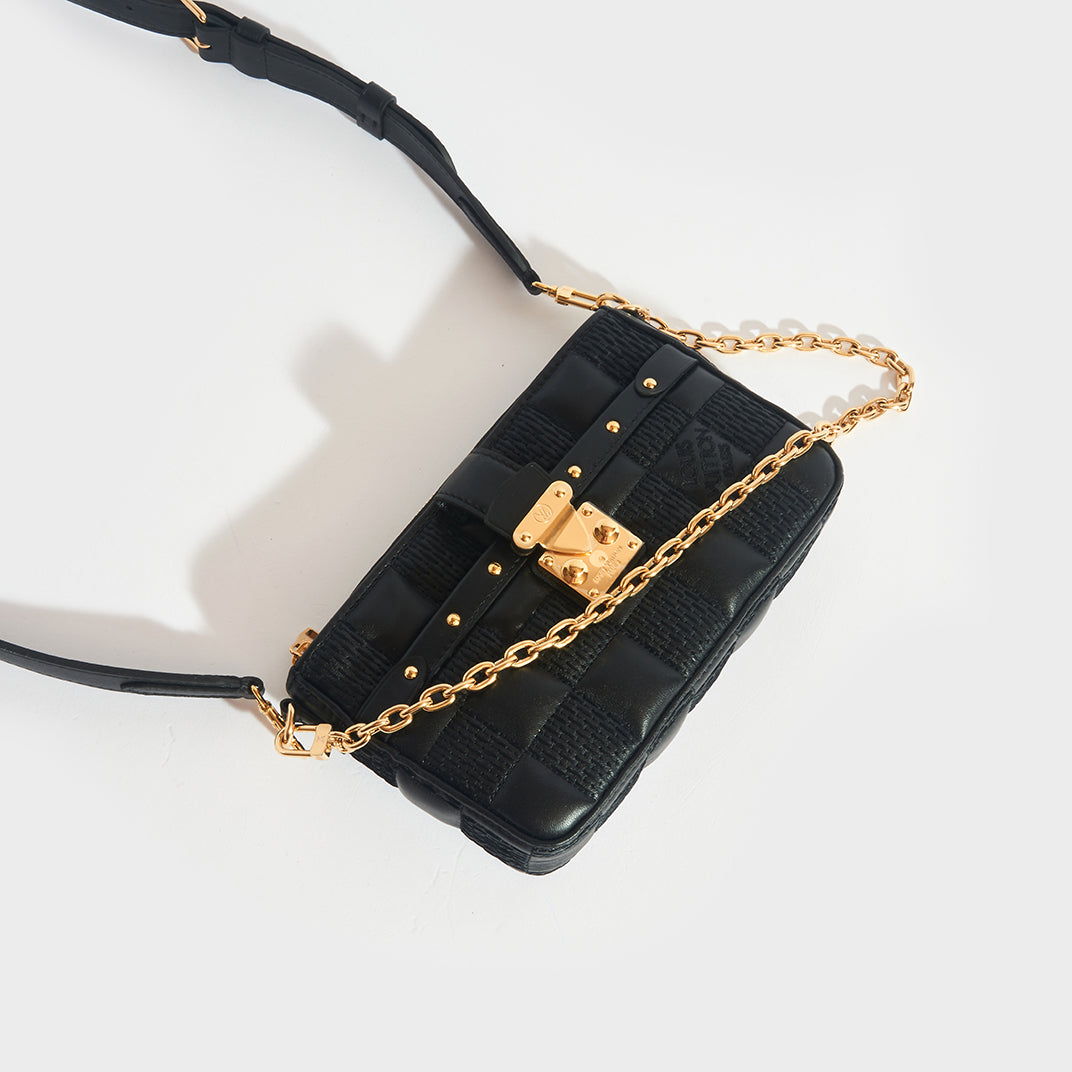 louis vuitton crossbody with gold chain