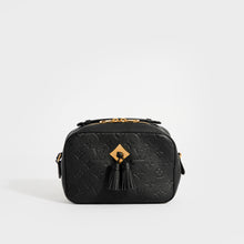 Load image into Gallery viewer, Front view of the LOUIS VUITTON Saintonge Shoulder Bag in Black Empreinte Leather