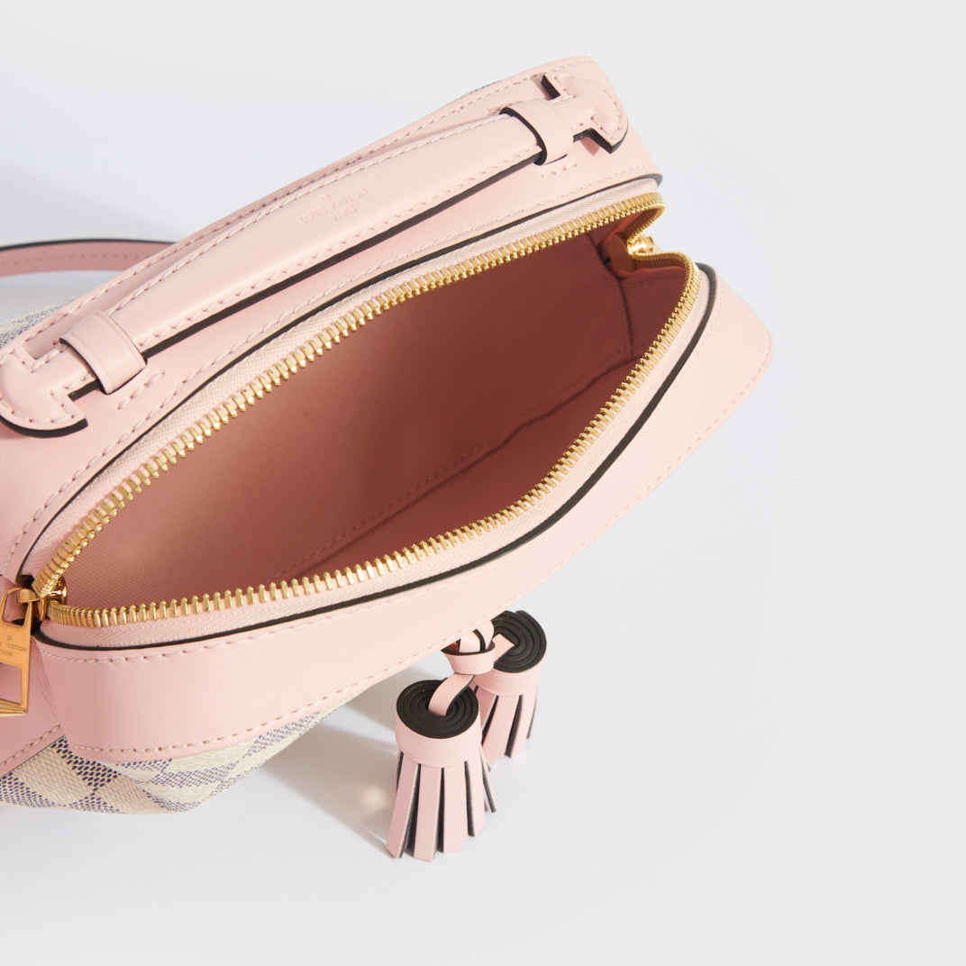 PRELOVED LOUIS VUITTON Damier Azur Canvas Calvi Bag (Hot Pink Interior –  KimmieBBags LLC