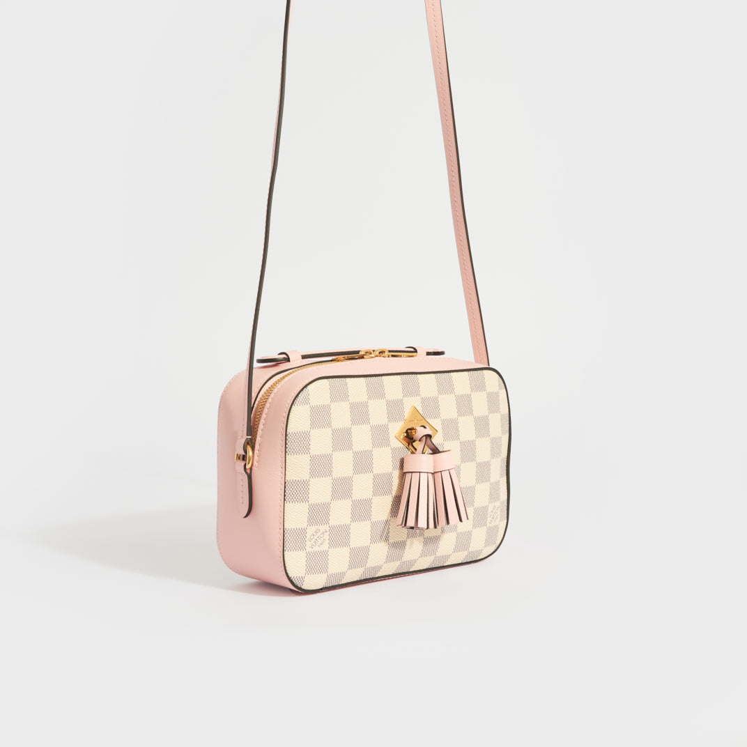 Saintonge Shoulder Bag in Damier Azur Canvas