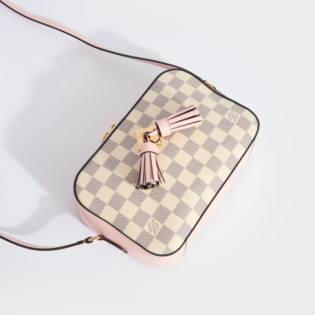 Saintonge Shoulder Bag in Damier Azur Canvas