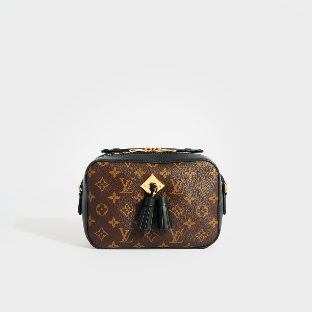 Pre-owned Louis Vuitton Black Ab Monogram Saintonge Camera Bag