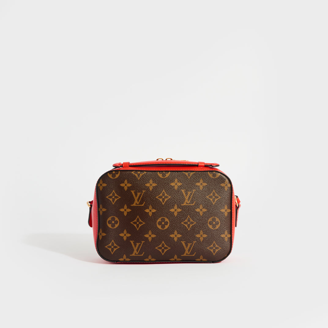 Louis Vuitton Saintonge Handbag Monogram Canvas with Leather Brown 2250992