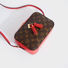 Load image into Gallery viewer, LOUIS VUITTON Saintonge in Monogram Canvas and Red Leather 2018