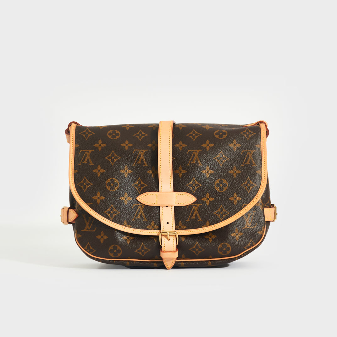 louis vuitton monogram canvas saumur messenger insert