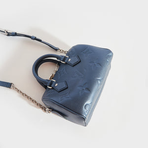 LOUIS VUITTON SPEEDY BANDOUILIERE 20-EXCLUSIVE PRELAUNCH & KEY POUCH (NAVY  NACRE) REVEAL 