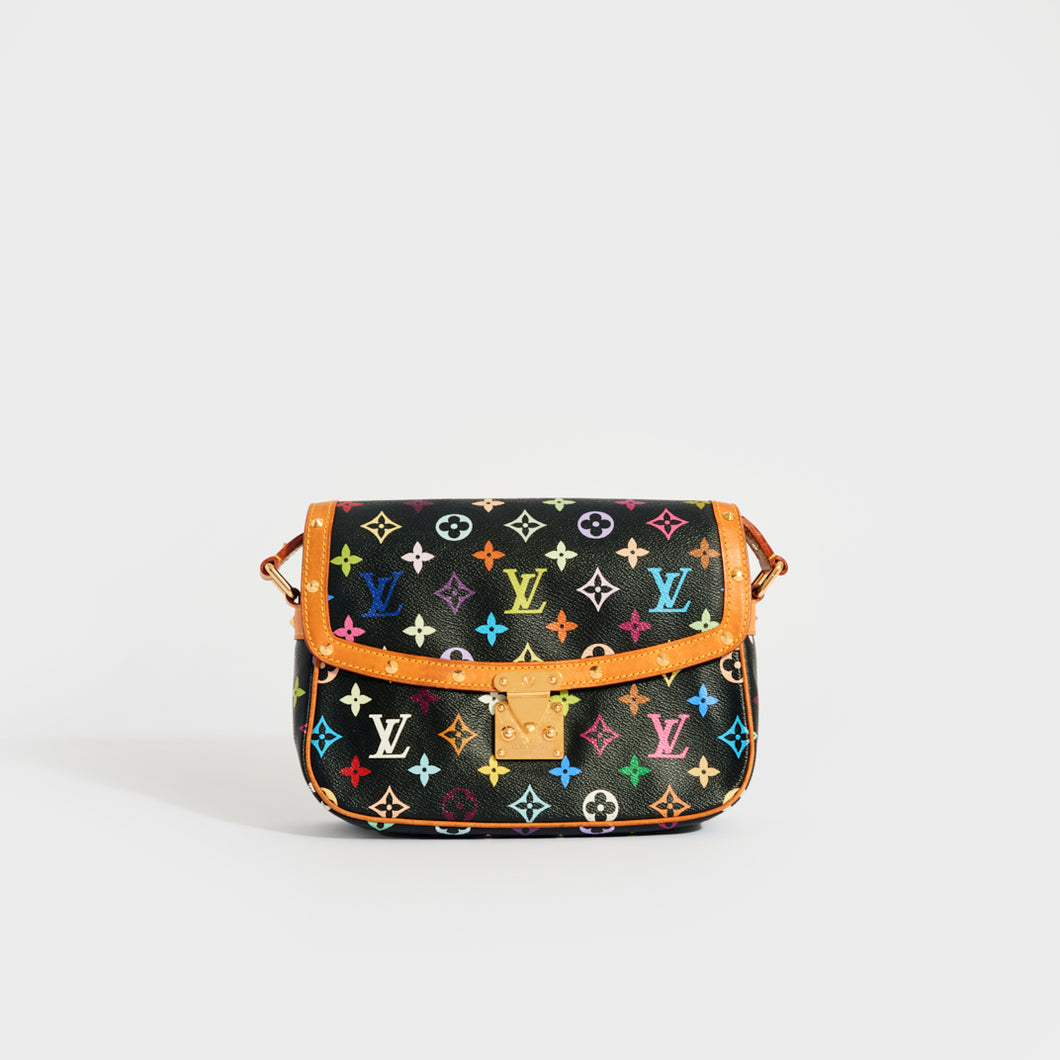 Louis Vuitton Takashi Murakami Black Monogram Multicolore Coated