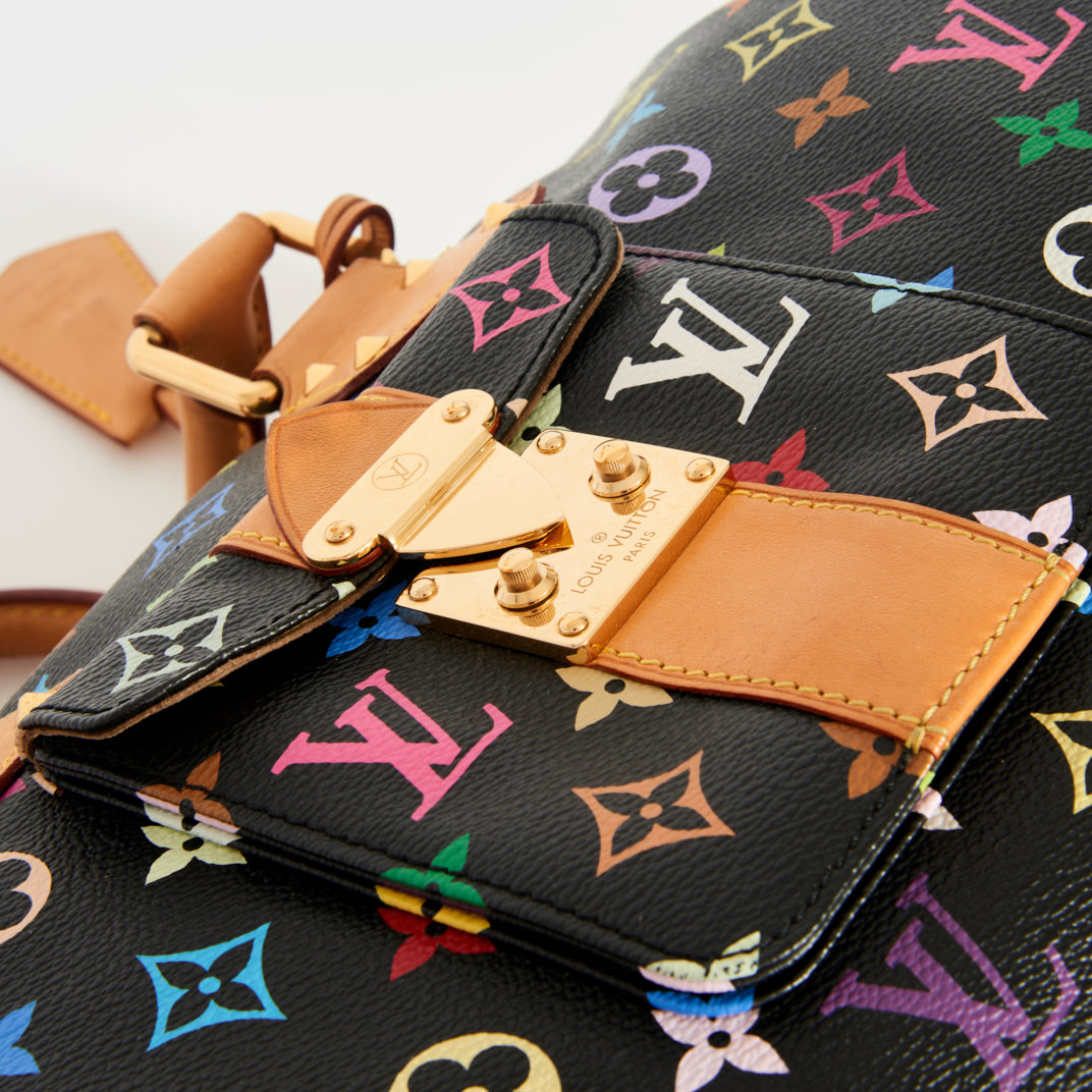 Takashi Murakami x Louis Vuitton Black Monogram Multicolore Speedy 30