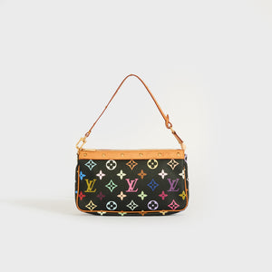 Louis Vuitton x Takashi Murakami Black Multicolor Canvas Pochette Accessories - Handbag | Pre-owned & Certified | used Second Hand | Unisex