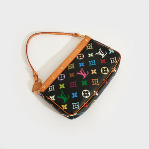 LOUIS VUITTON x Takashi Murakami Pochette Accessoires in Black Multicolour 2004