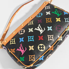 Load image into Gallery viewer, Close up of LOUIS VUITTON x Takashi Murakami Pochette in Black Multi