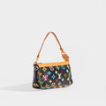 Side of LOUIS VUITTON x Takashi Murakami Pochette in Black Multi