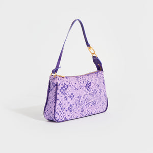 Louis Vuitton Limited Edition Violet Leather Cosmic Blossom