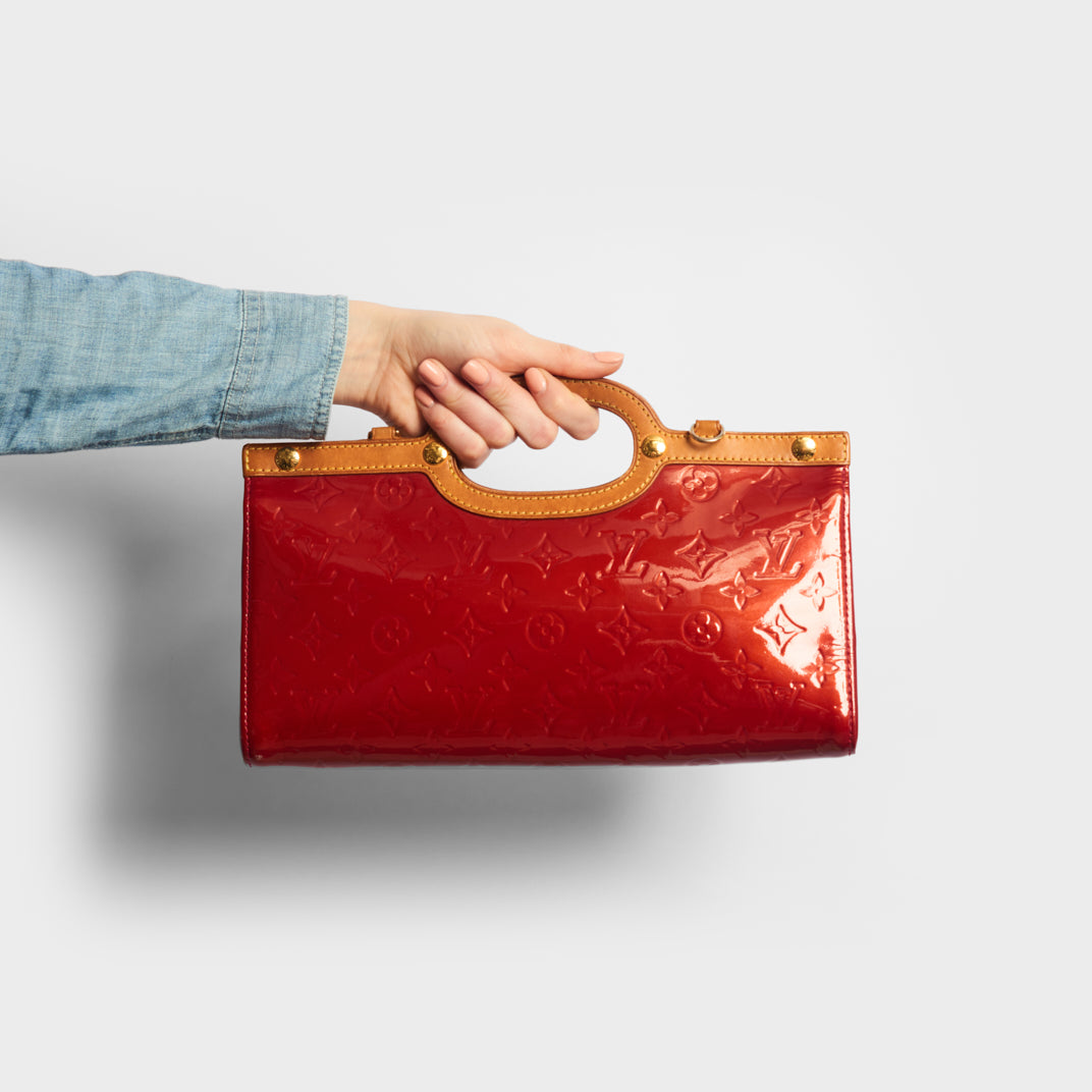 Red Louis Vuitton Vernis Rosewood Bag – Designer Revival