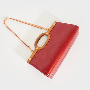 LOUIS VUITTON Vernis Roxbury Drive Two-Way Bag in Red 2010 [ReSale]
