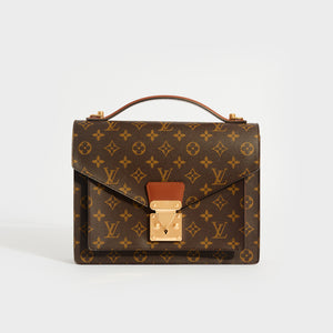 Louis Vuitton vintage monceau two way bag wear throughout and the