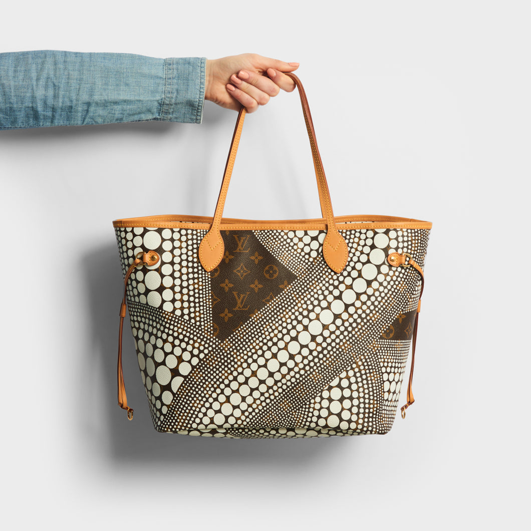 LOUIS VUITTON Yayoi Kusama Neverful MM Tote Bag 2012 ReSale COCOON