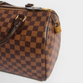 Speedy 30 in Damier Ebène Canvas with Charms
