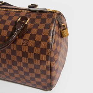 LOUIS VUITTON Speedy 30 in Damier Ebène Canvas