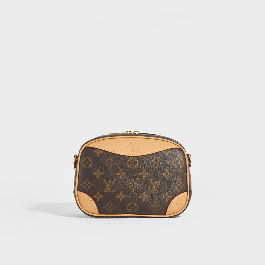 Rear view of LOUIS VUITTON Deauville Mini Monogram Crossbody