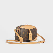 Load image into Gallery viewer, Side view of LOUIS VUITTON Deauville Mini Monogram Crossbody