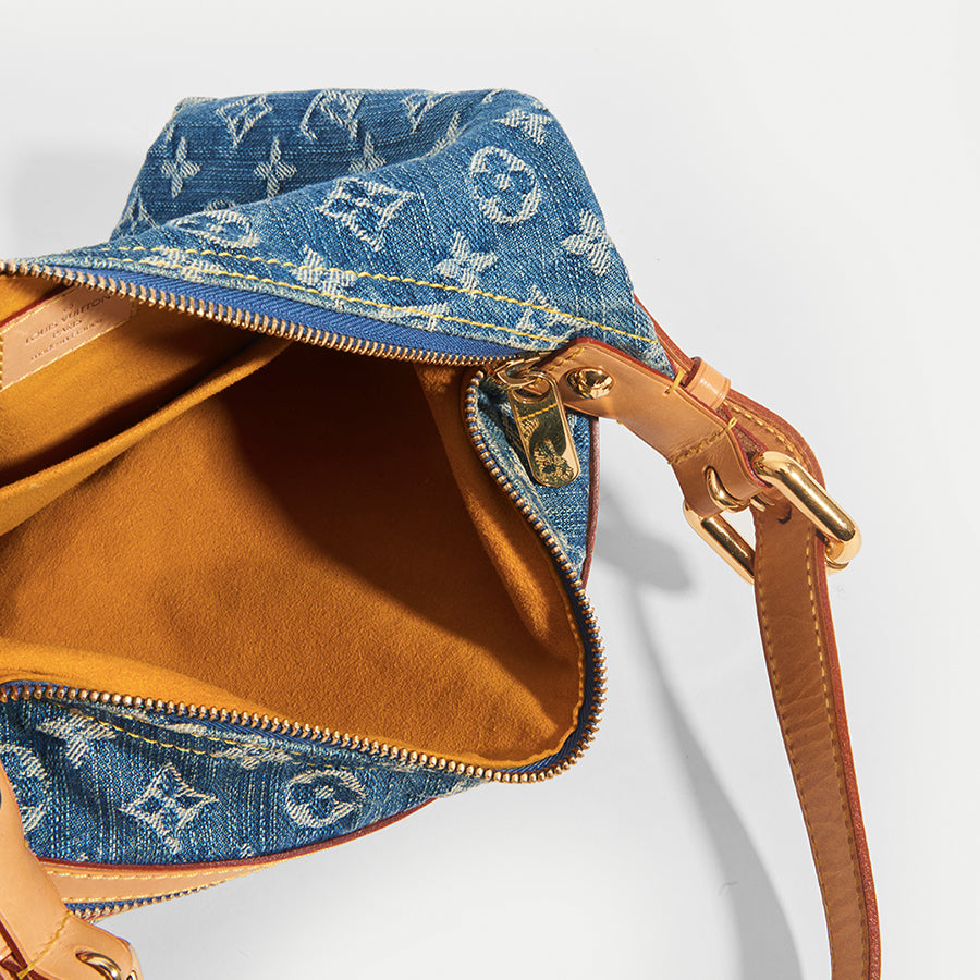 Monogram Denim Baggy PM Shoulder Bag