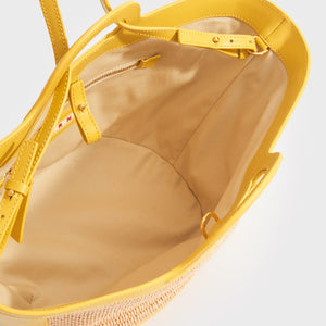 MARNI Small Tropicalia Basket Top Handle Bag in Yellow