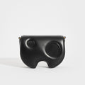 OFF-WHITE Burrow Saddle Bag in Black with cross-body strap
