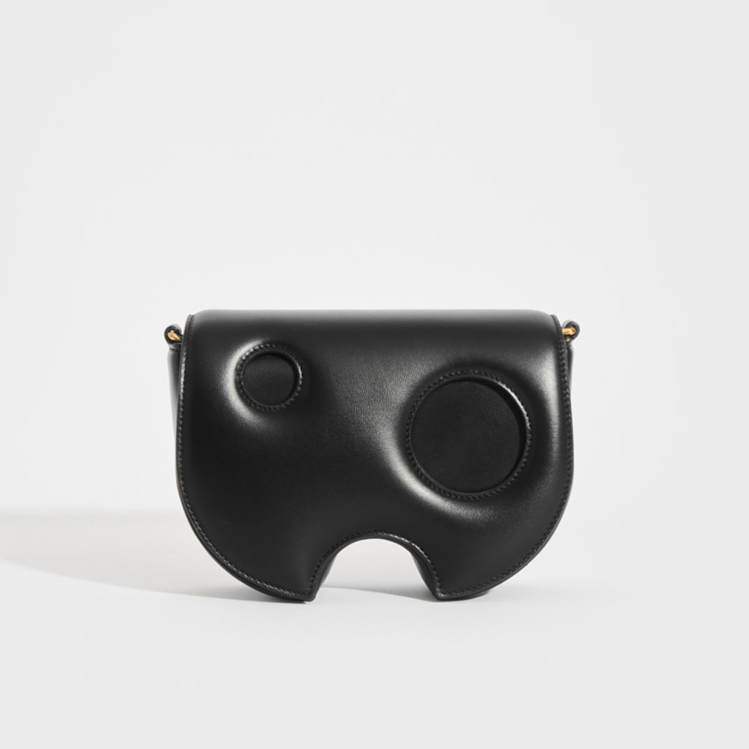 OFF-WHITE Burrow Saddle Bag in Black with cross-body strap