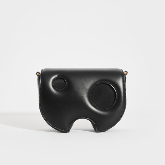 OFF-WHITE Burrow Saddle Bag in Black with cross-body strap