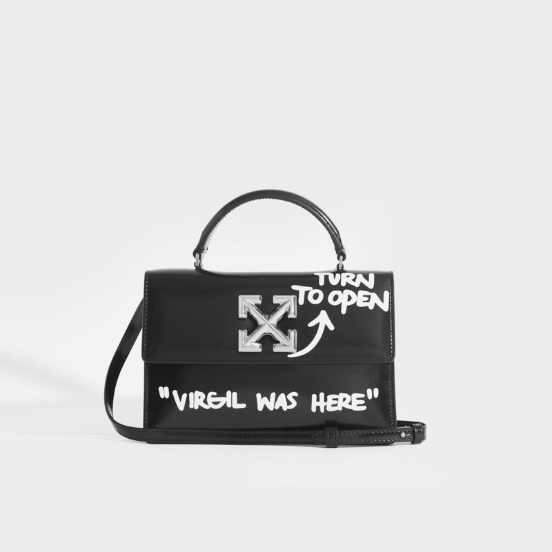 OFF-WHITE Jitney 1.4 Leather Shoulder Bag - 