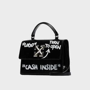 Off-White Jitney 1.4 Leather Top Handle Bag