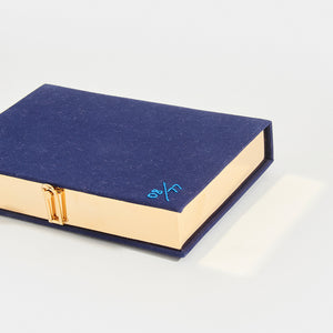 OLYMPIA LE-TAN Book Clutch Mykonos in Blue