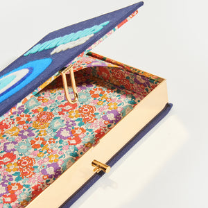 OLYMPIA LE-TAN Book Clutch Mykonos in Blue