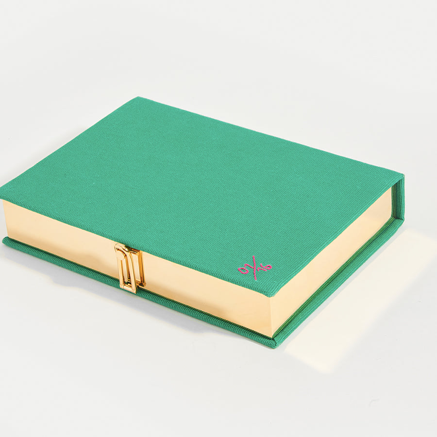OLYMPIA LE-TAN Book Clutch Tulum in Green