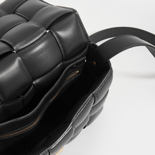 Load image into Gallery viewer, BOTTEGA VENETA Padded Cassette Bag in Nero Leather with Gold Hardware