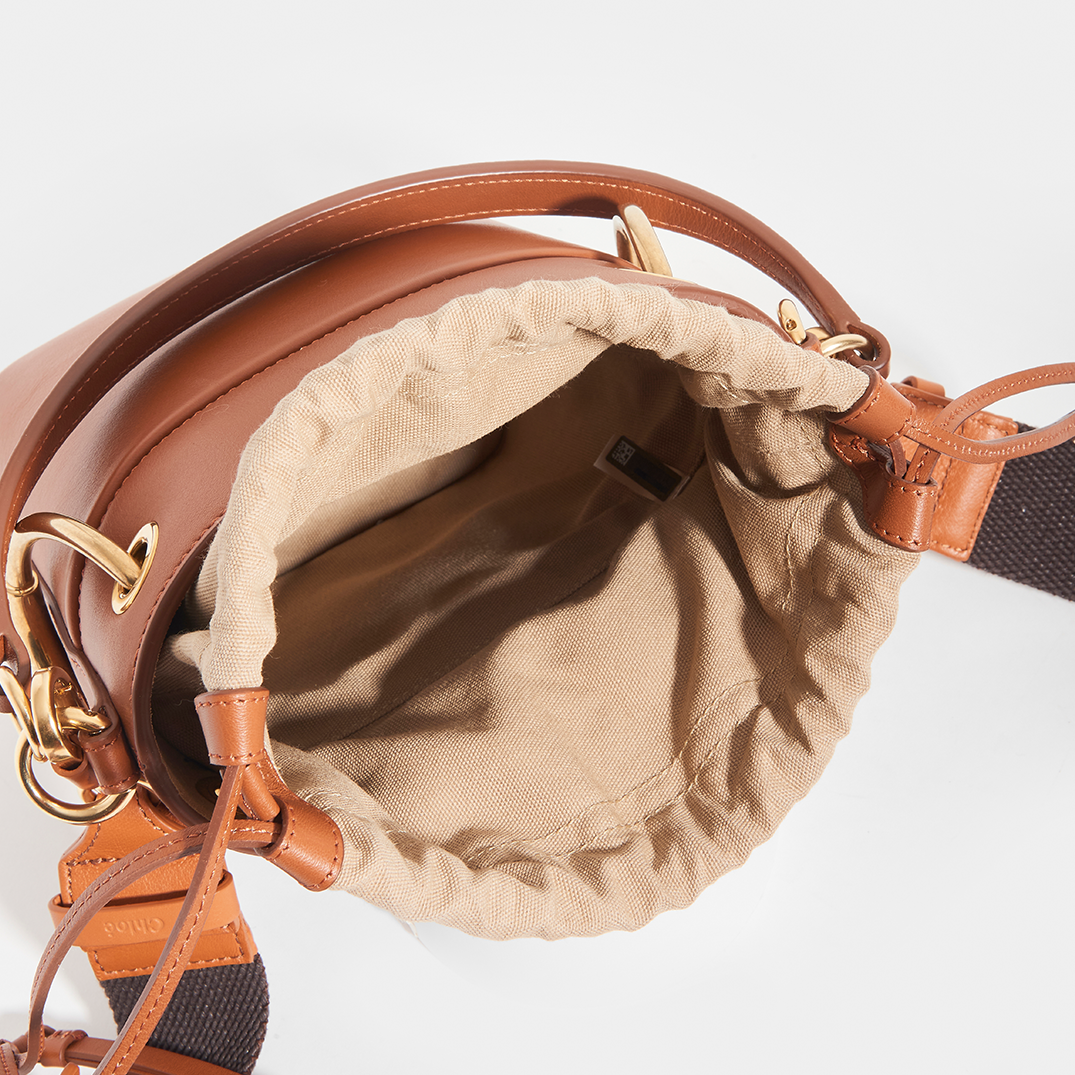 CHLO Roy Mini Leather Bucket Bag COCOON
